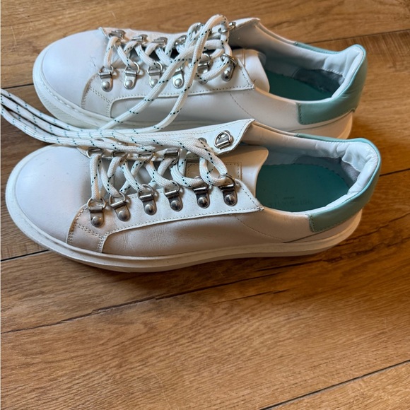 The Kooples White and Light Blue Sneakers - Picture 6 of 7